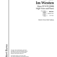 Im Westen Op.25 No.23