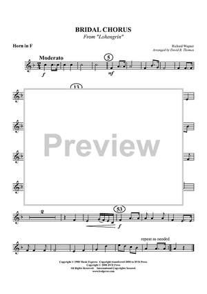 Bridal Chorus from "Lohengrin" - Horn