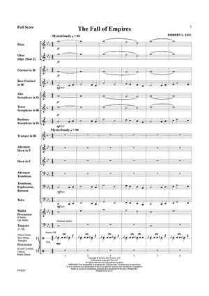 The Fall of the Empires - Score