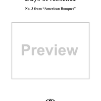 American Bouquet, No. 3: Days of Absence - Violin