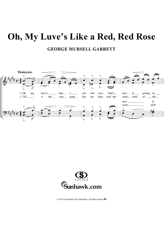 Oh, My Luve's Like a Red, Red Rose