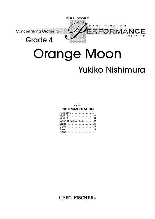 Orange Moon - Score