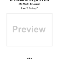 3 Gesänge Op.83, No. 1 - L'incanto degli occhi, D902