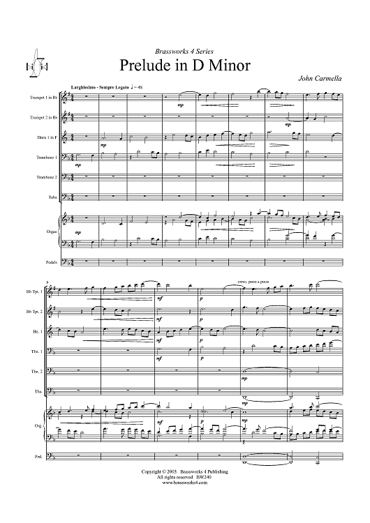 Prelude in D minor - Score