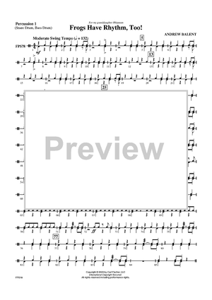 Frogs Have Rhythm Too! - Percussion 1