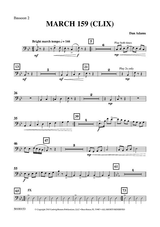 March 159 (CLIX) - Bassoon 2