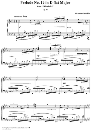 Prelude No. 19 in E-flat major