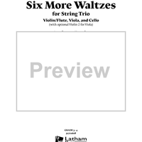 Six More Waltzes for String Trio - Violin 2 (for Viola)