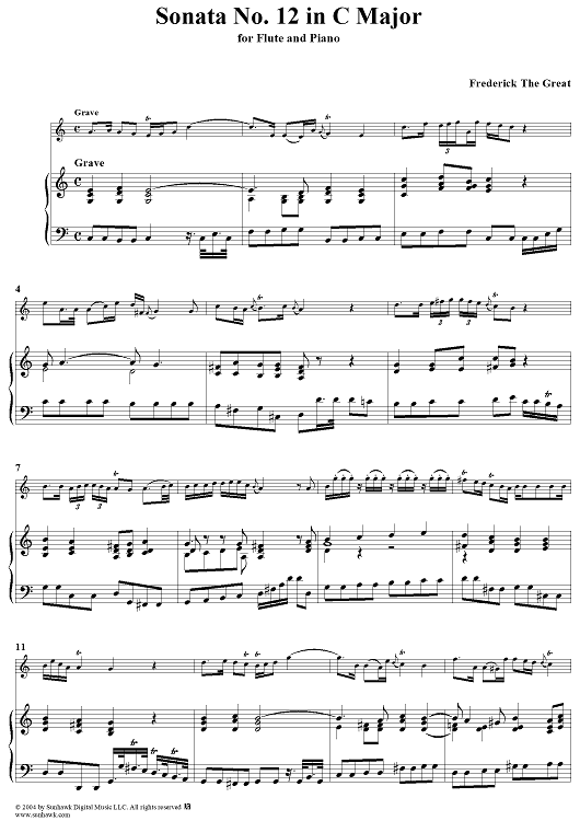 Sonata No. 12 in C Major - Piano