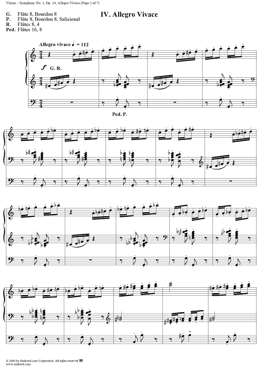 Symphony No. 1, Movement 4