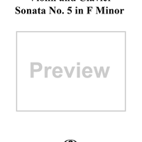 Violin Sonata No. 5, Movement 3 - Piano Score