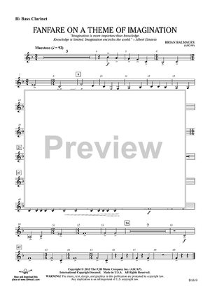 Fanfare on a Theme of Imagination - Bb Bass Clarinet