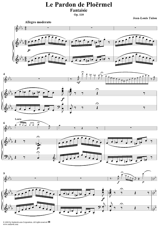 Le Pardon de Ploërmel, Op. 110 - Piano Score