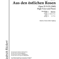 Aus den östlichen Rosen Op.25 No.25