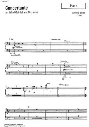 Concertante - Piano