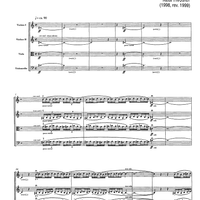 String Quartet No. 3 - Score