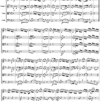 String Quartet No. 13, Movement 2 - Score