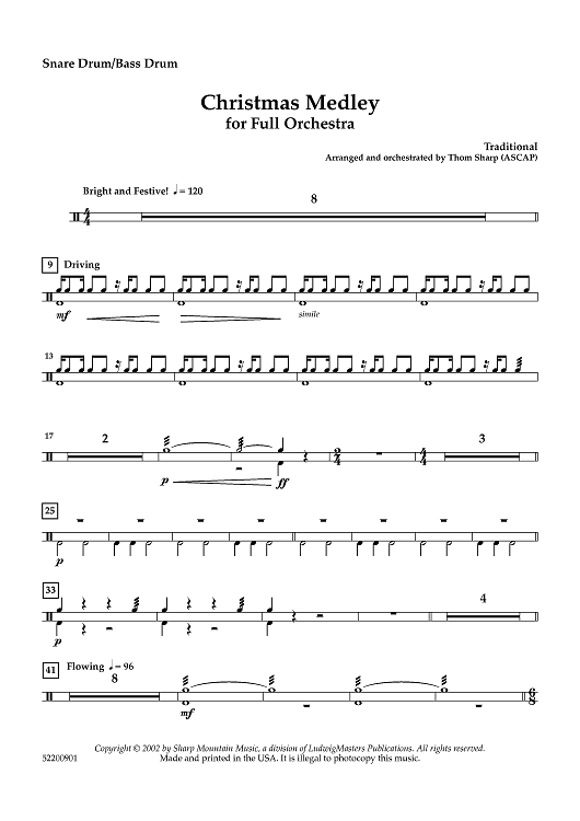 Christmas Medley - Snare Drum / Bass Drum