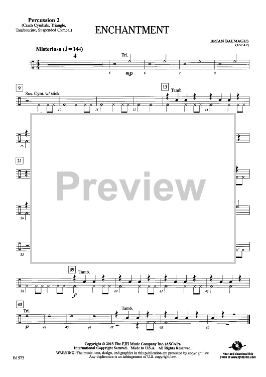 Enchantment - Percussion 2