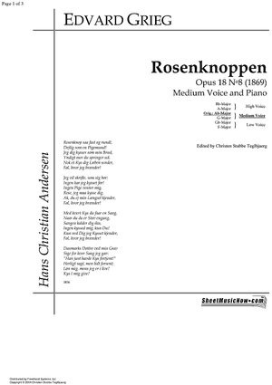 Rosenknoppen Op.18 No. 8