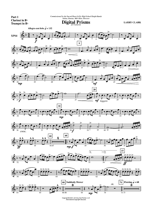 Digital Prisms - Part 1 Clarinet in Bb / Trumpet in Bb