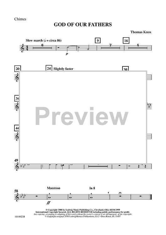 God Of Our Fathers - Chimes