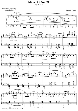 No. 21 in C-sharp Minor, Op. 30, No. 4