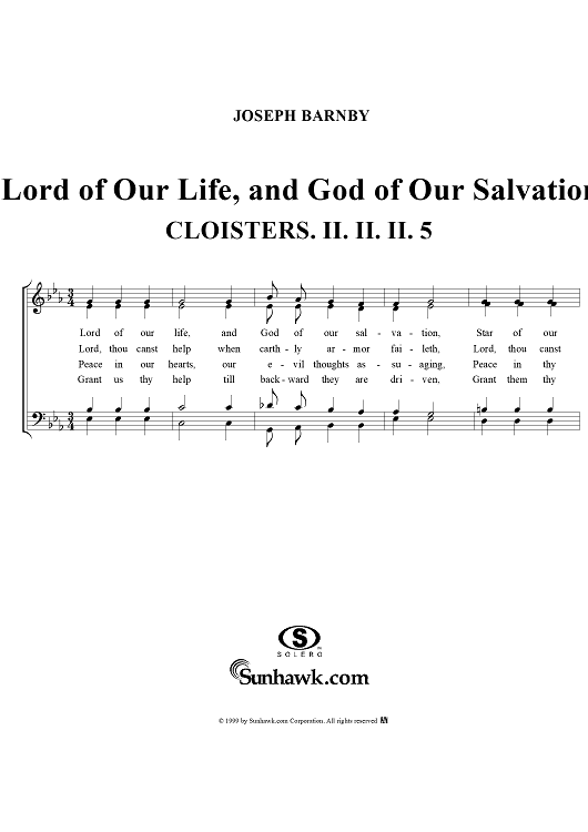 Lord of Our Life, and God of Our Salvation