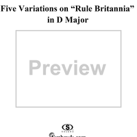 Five Variations on "Rule Britannia" in D Major, WoO 79