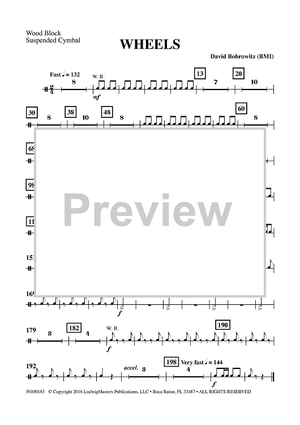 Wheels - Wood Block / Suspended Cymbal