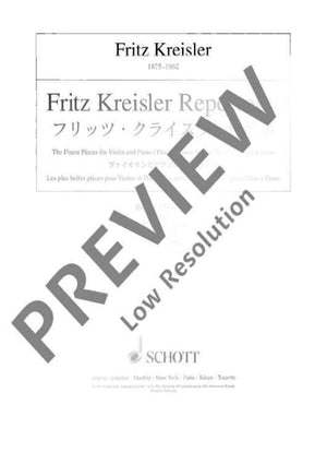 Fritz Kreisler Repertoire