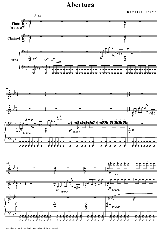 Abertura - Piano Score