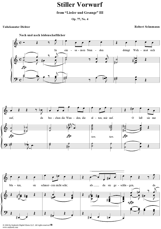 Stiller Vorwurf, Op. 77, No. 4