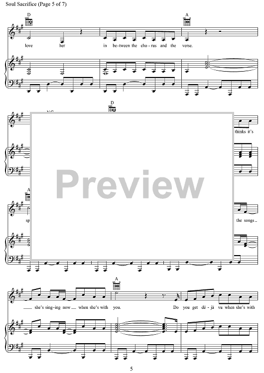 deja vu sheet music for ukulele (PDF-interactive)