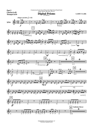 Digital Prisms - Part 2 Clarinet in Bb / Trumpet in Bb