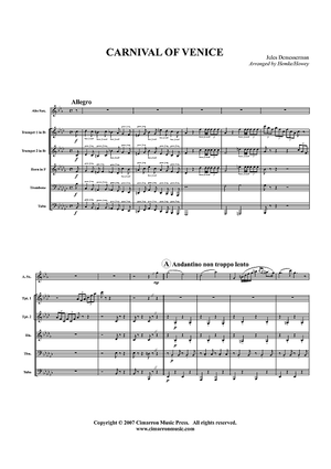 Carnival of Venice - Score