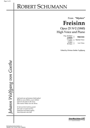 Freisinn Op.25 No. 2