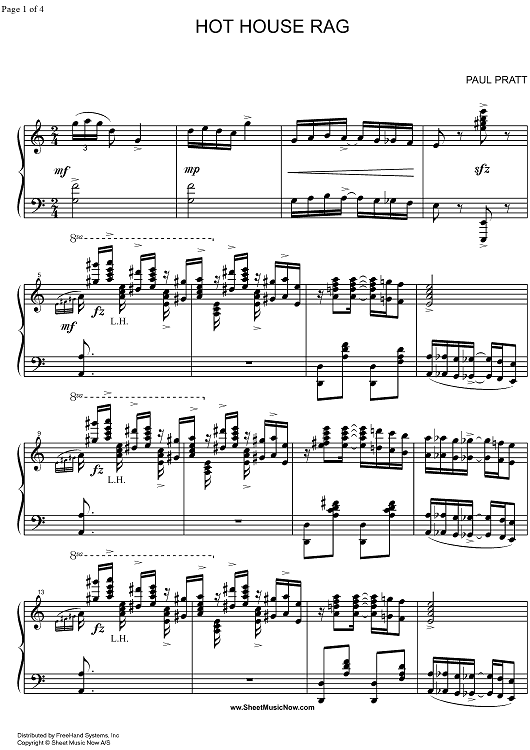 Black and White Rag Sheet music for Piano (Solo)