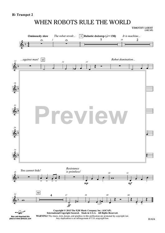When Robots Rule the World - Bb Trumpet 2