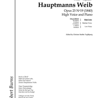 Hauptmanns Weib Op.25 No.19