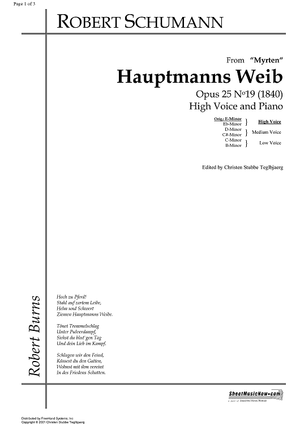 Hauptmanns Weib Op.25 No.19