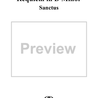 Requiem in D Minor, No. 6: Sanctus