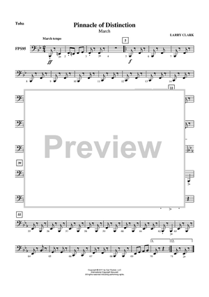 Pinnacle of Distinction (March) - Tuba