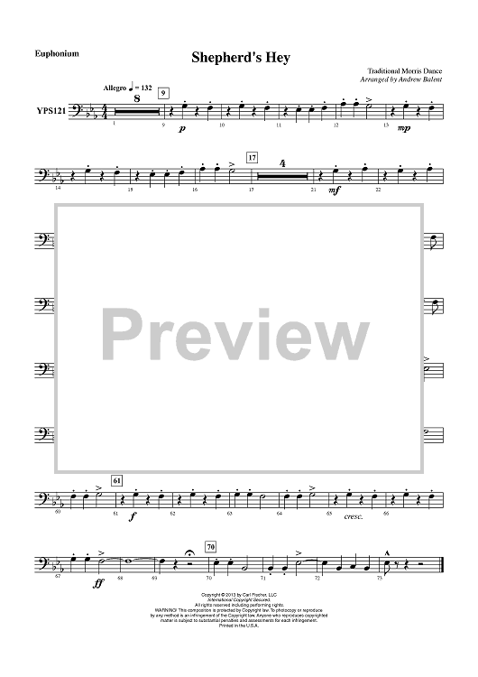 Shepherd’s Hey - Euphonium BC