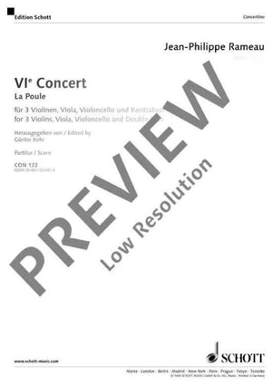VI. Concert in G minor - Score