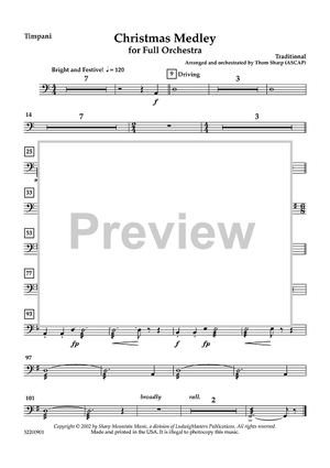 Christmas Medley - Timpani