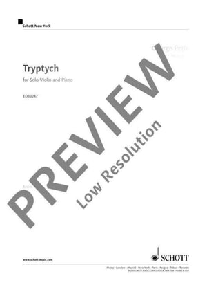 Triptych - Score and Parts