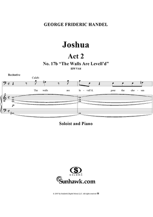 Joshua, Act 2, No. 17b "The walls are levell'd"