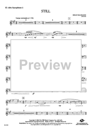 Still - Eb Alto Sax 1