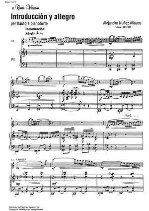 Introducción y allegro - Score